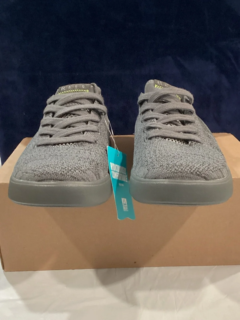 REEF Swellsole Neptune Men’s 8.5 Raven Gray Cushion Comfort Sneakers NWT